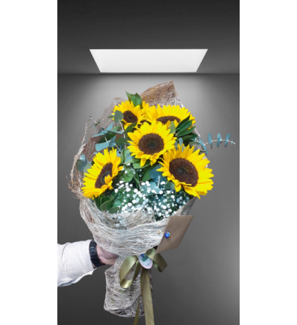 5'li Ayçiçeği Buketi